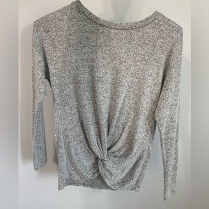 Womens twist grey long sleeve